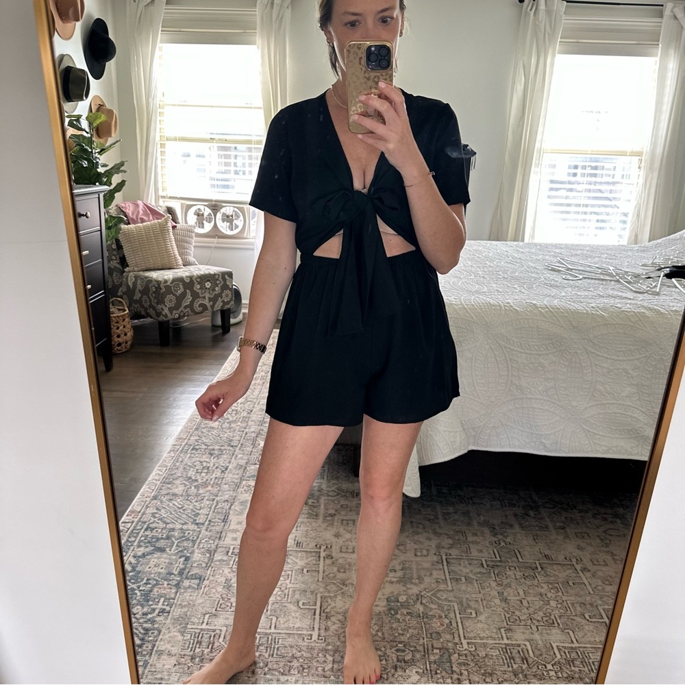 Black Cutout Romper